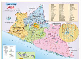 Tourism Map of Yogyakarta