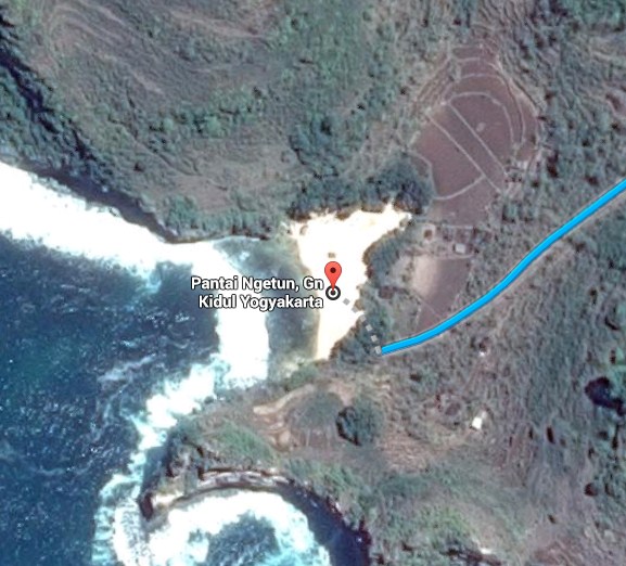 Lokasi Pantai ngitun / ngetun